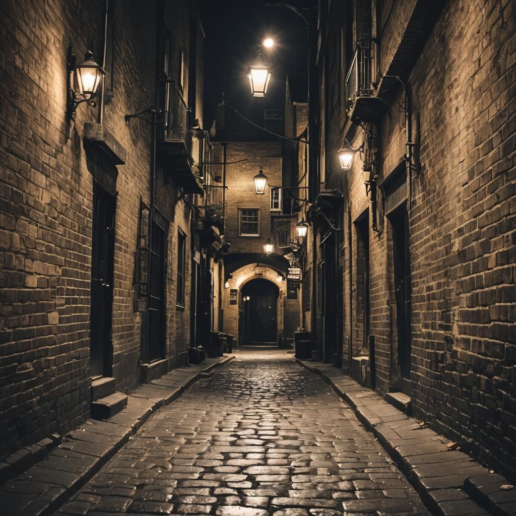 Dark Medieval London Alleyway: Photography