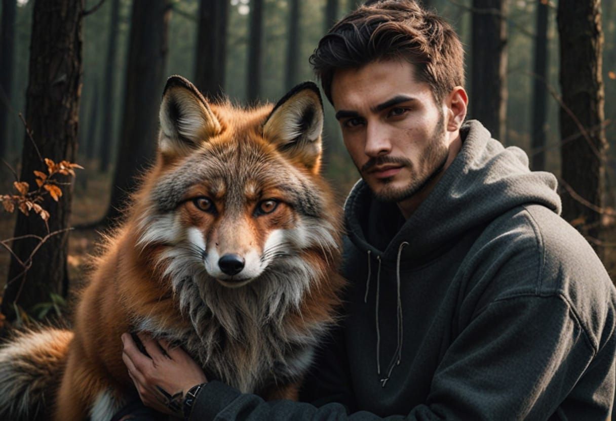 Mysterious Wanderer in Whispers of the Forest