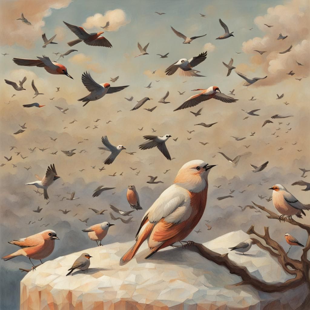 Abstract Avian Dreamscape