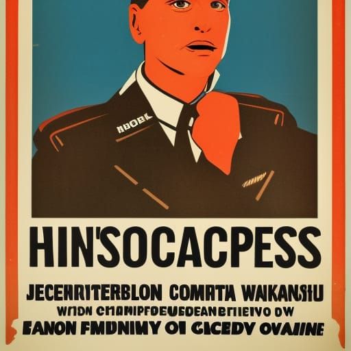 Vintage Style Propaganda Poster Art