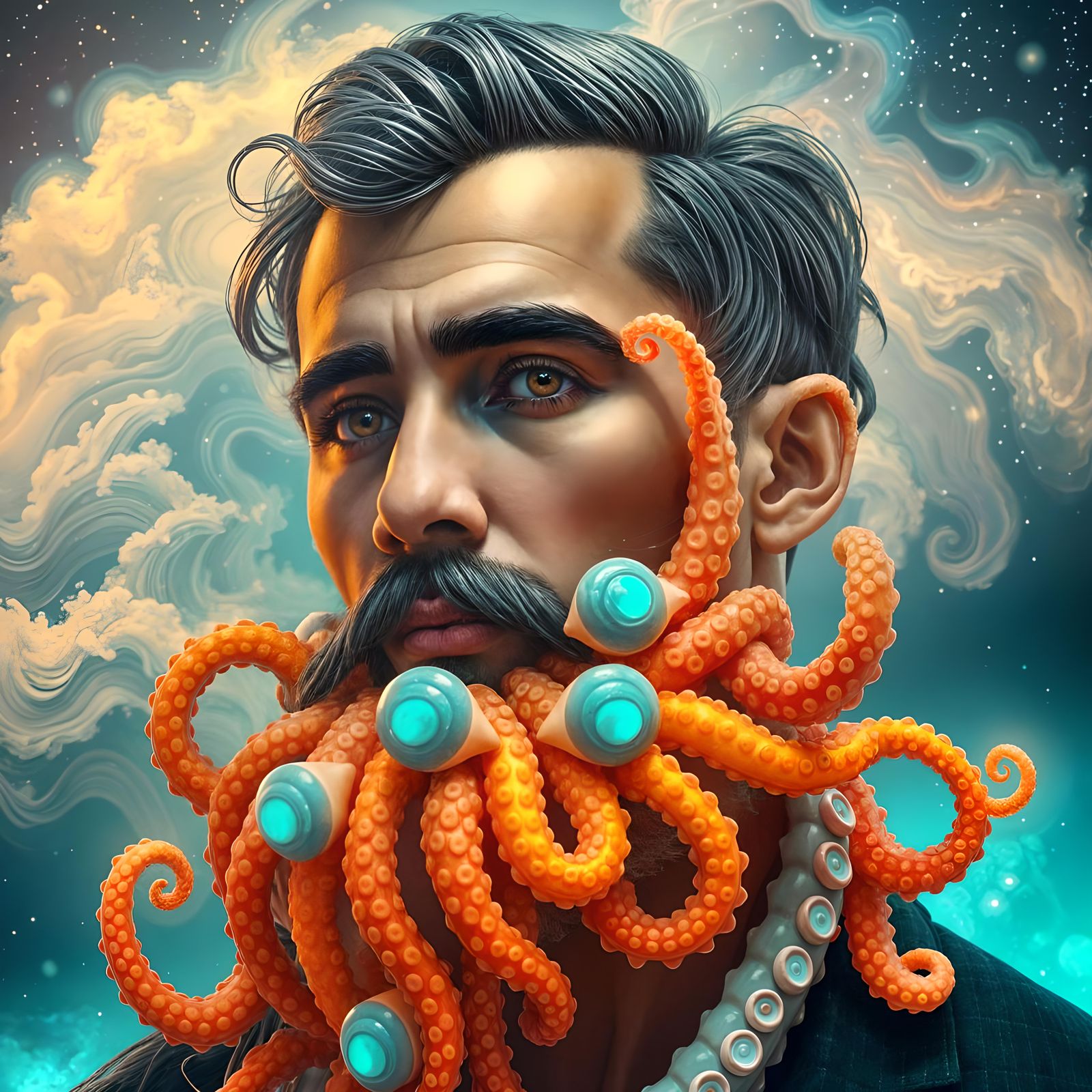 Octopus Tentacle Beard