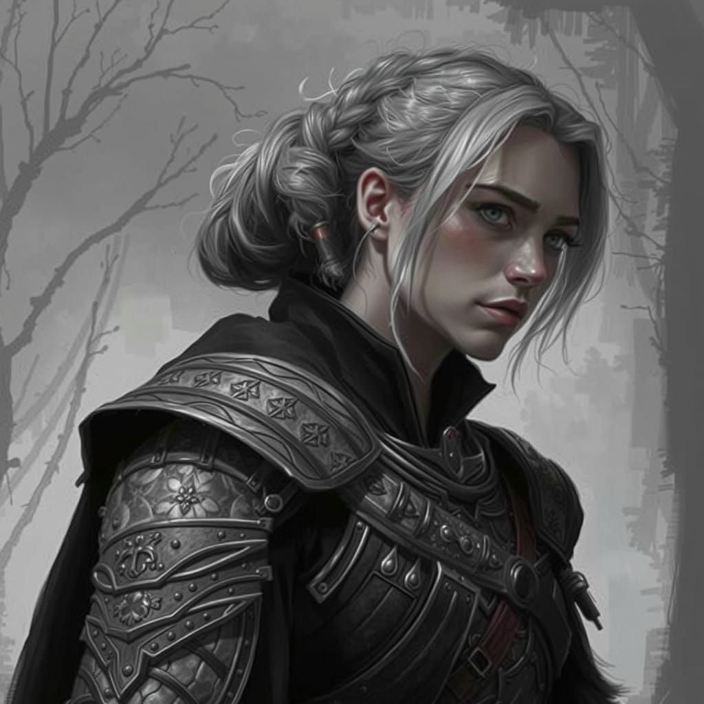 Monochrome Ranger in Dramatic Chiaroscuro