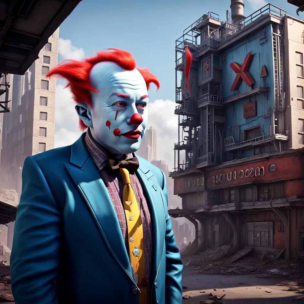 𝕏 Bozo (Elon Musk as Bozo the Clown)