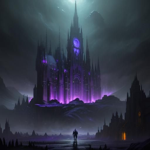 Dark Fantasy Landscape in 8K Resolution