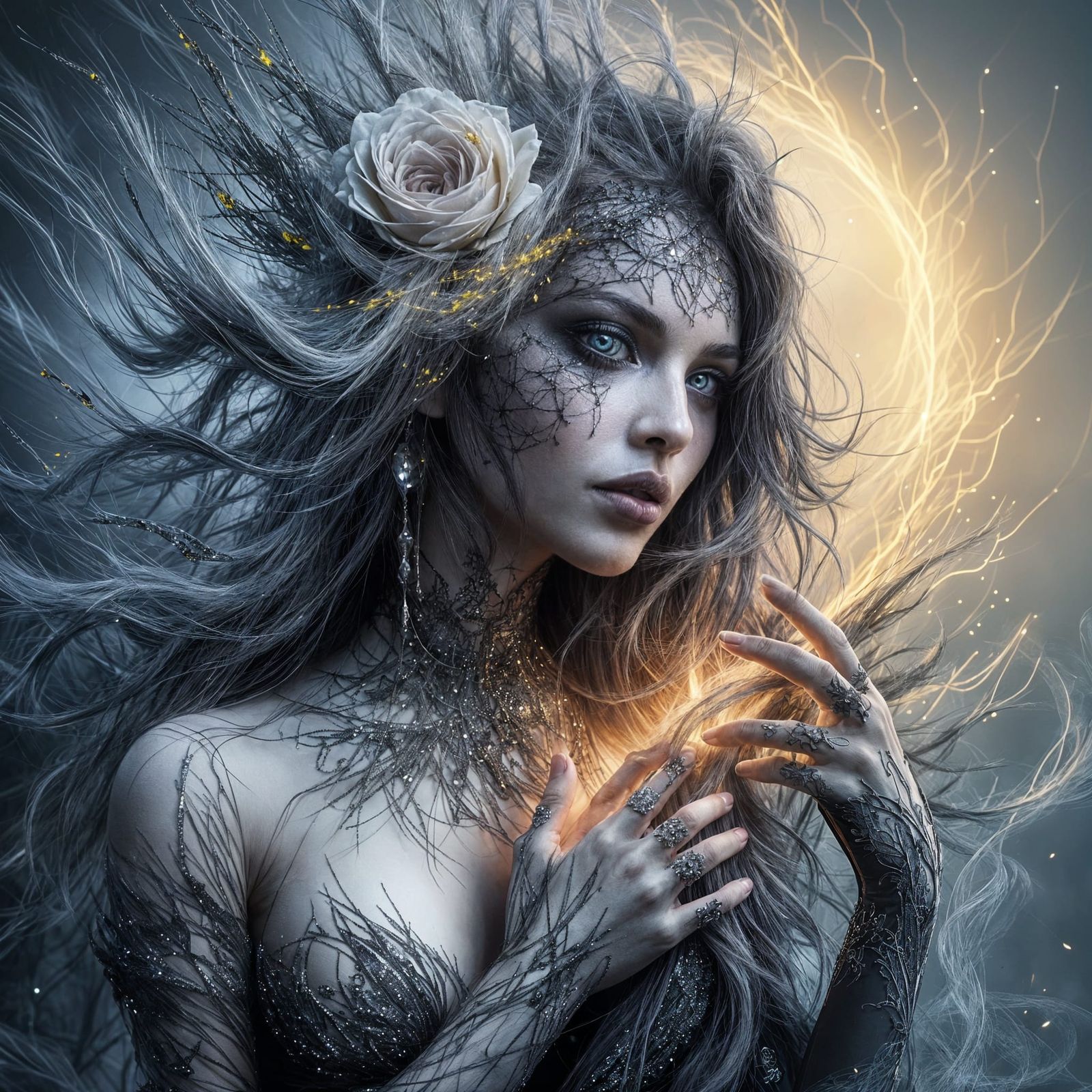 A Heartfelt Ode to Absent Loved Ones in Gothic Beauty