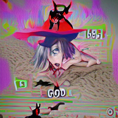 Stylized Witch in Dark Pact Digital Art