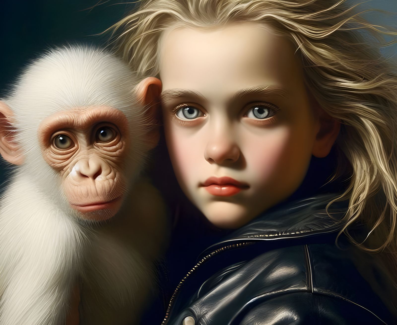 Molly Grigsby with Chet, Her Rescue Chimp