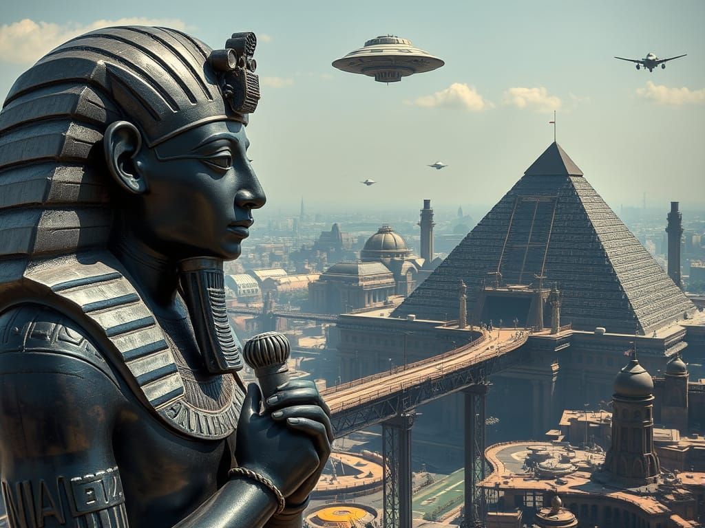 Ancient Futurism in Steampunk Egypt