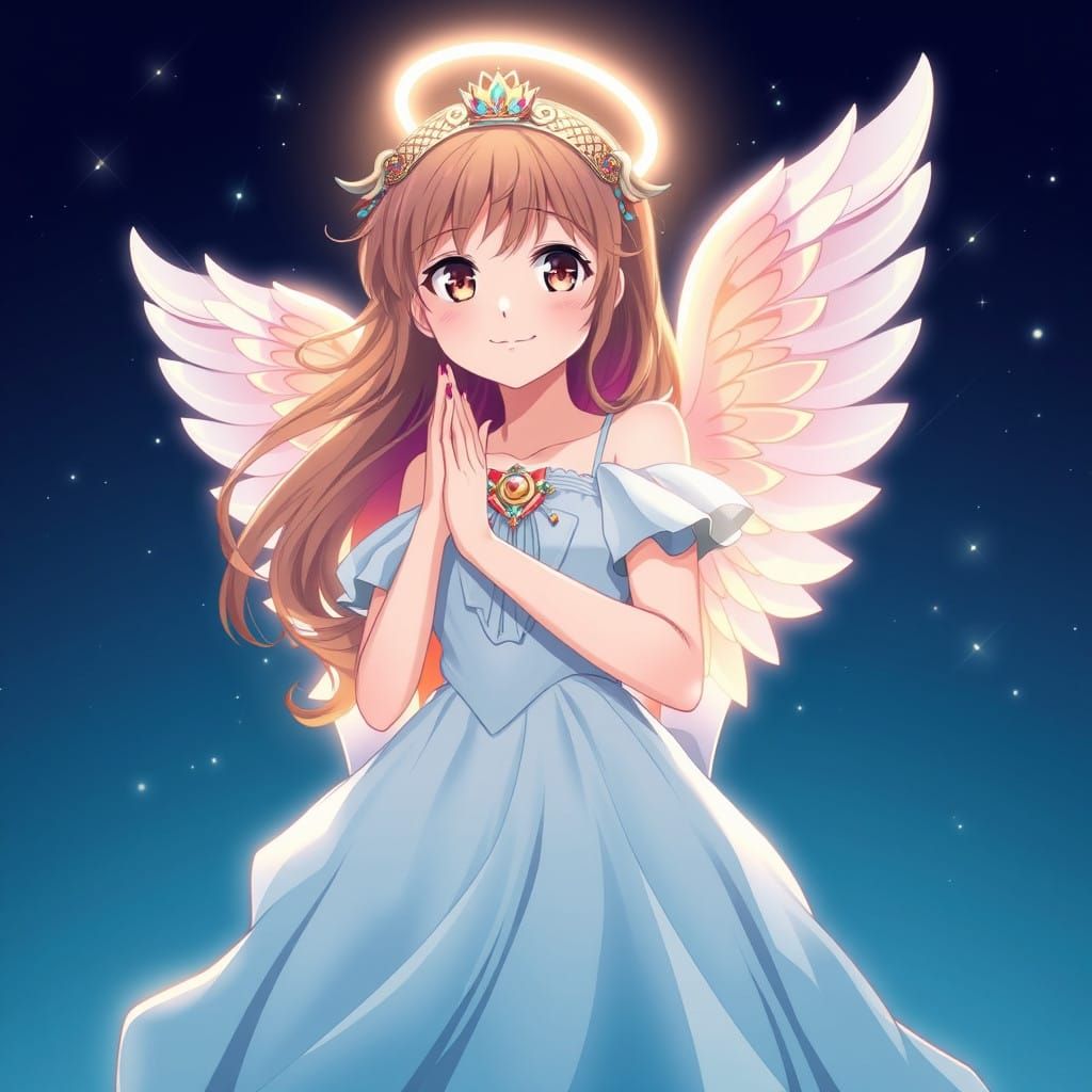 Angel Princess in Cinematic Cel-Shaded Style