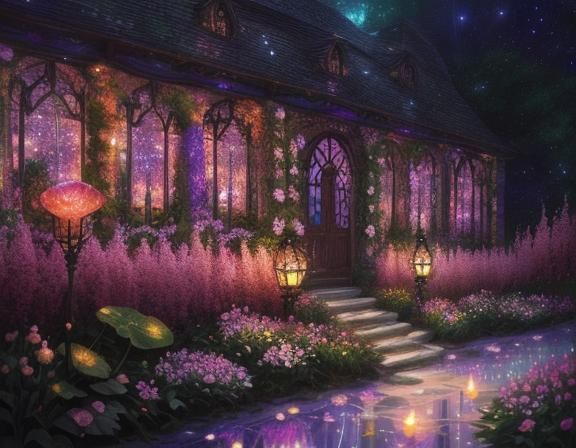 (Flowers are all crystal glass blown1.8).(A magical secret g...