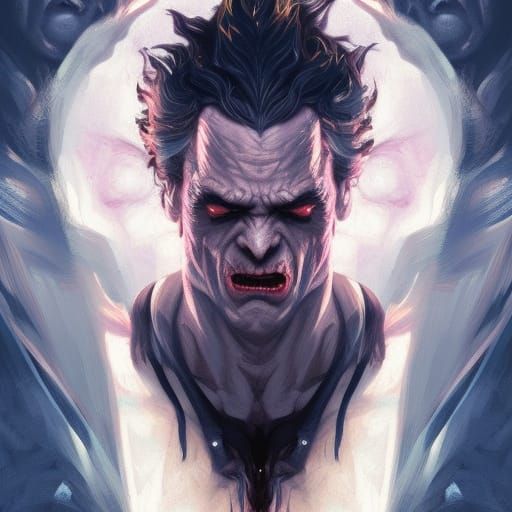 Universal Monsters Gym Portrait in Art Nouveau Style