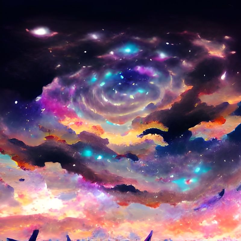 Vibrant Cosmic Sky Filled with Stars
