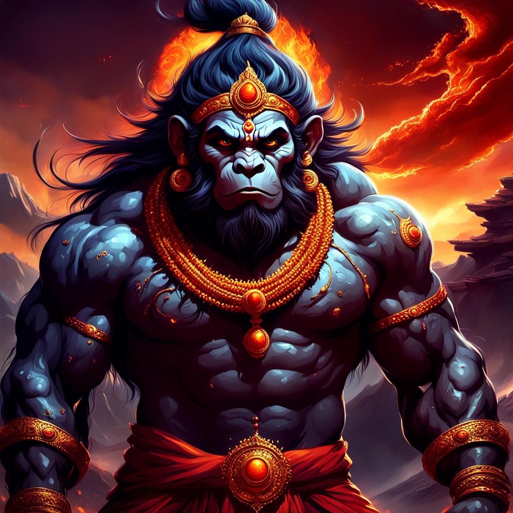 Lord Hanuman's Fiery Wrath Engulfs Asia