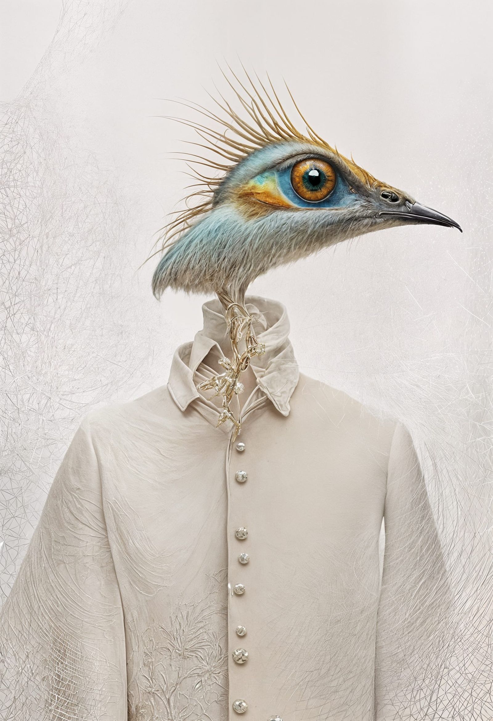 Magical Realism Art with Biological Elements