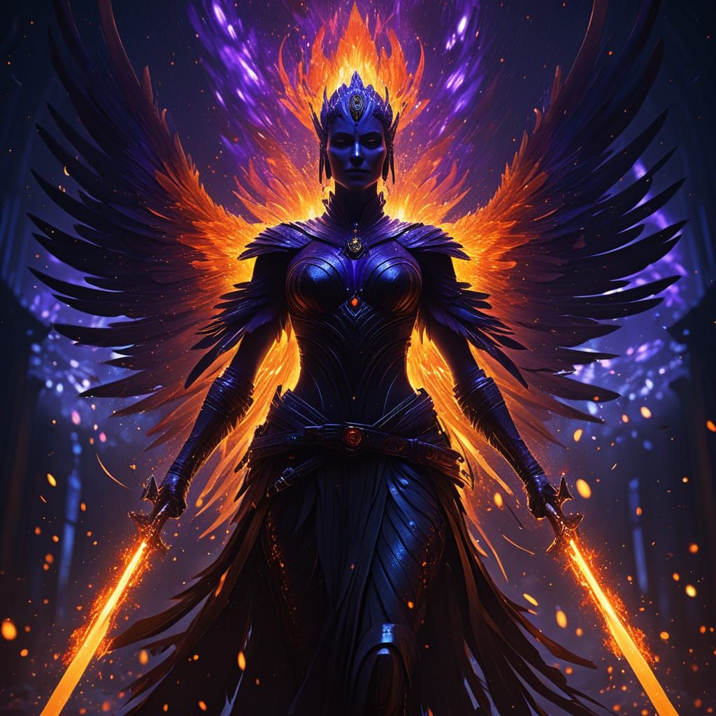 Sith Lady Emerges From Fiery Embers