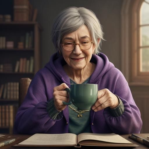 Dreamy Fantasy Art: Woman Sleeping Surrounded by Books