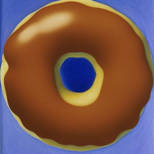 Abstract Doughnut in Suprematist Style