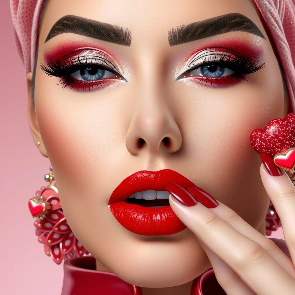 Woman Blowing Kisses: Concept Art in Unreal Engine