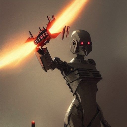 Sinister Battle Droid Digital Art