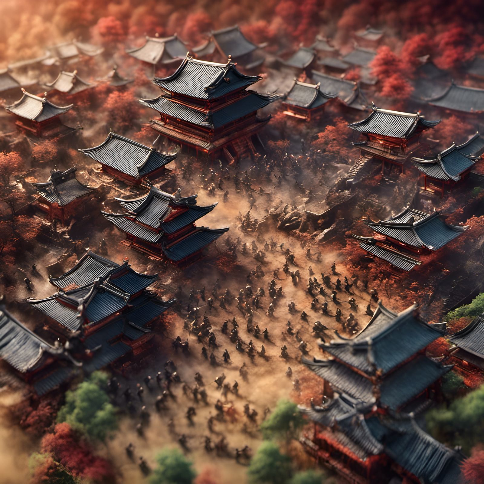 Epic Ninja vs Samurai Battle in Unreal Engine 5