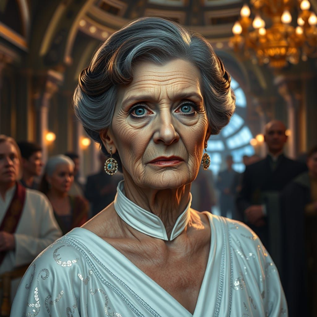 Princess Leia Homage: Detailed Matte Painting in Galactic Pa...