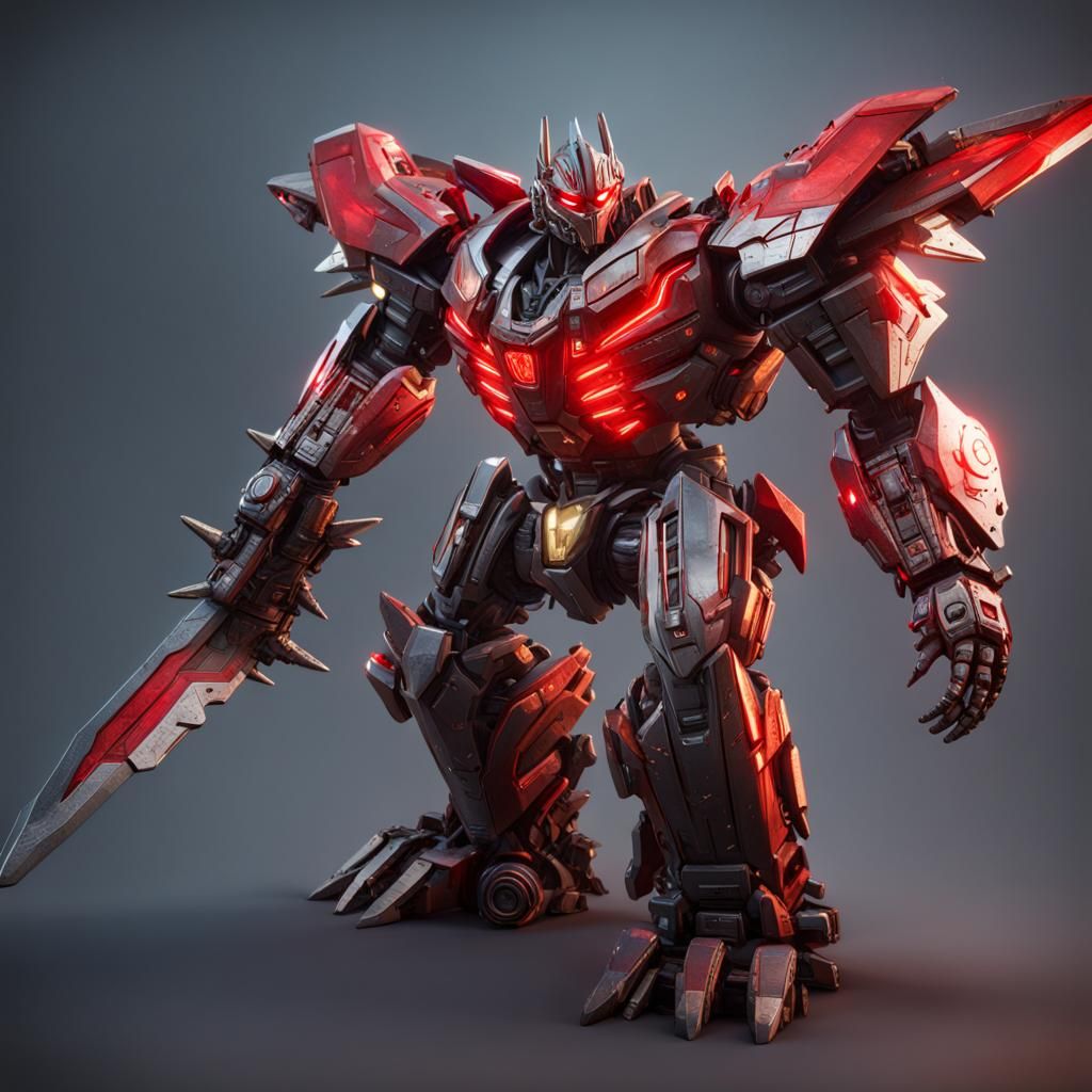 Grimlock the Autobot with Glowing Sword