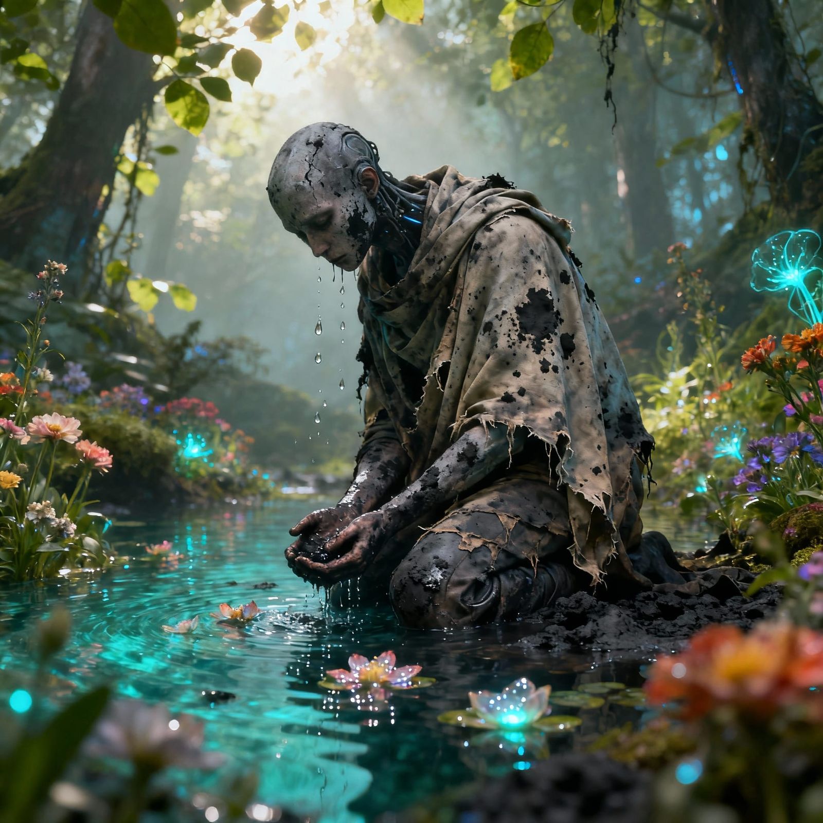 Pollution Seeks Redemption in Vibrant Forest