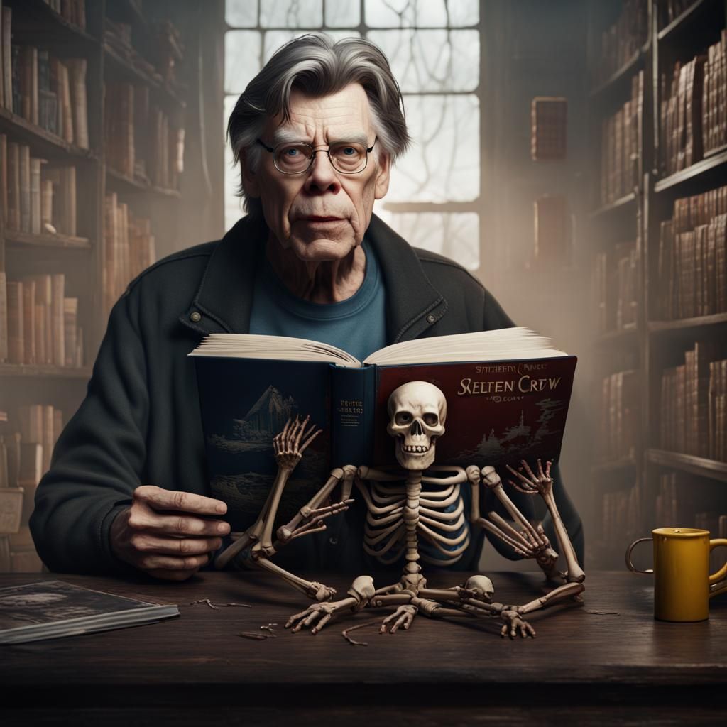 Stephen King and Skeleton Crew: Detailed Matte Painting