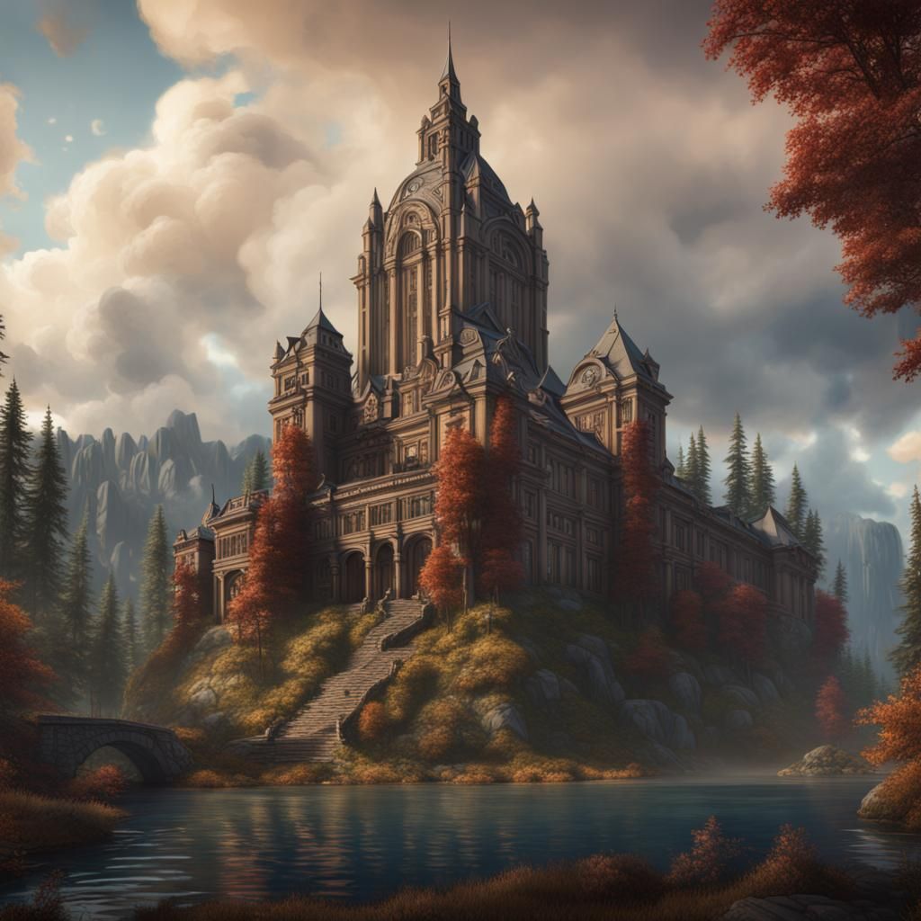 Fantastical 1920s Washington State Concept Art