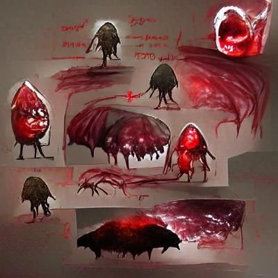 Blood Gorb Horror Concept Art