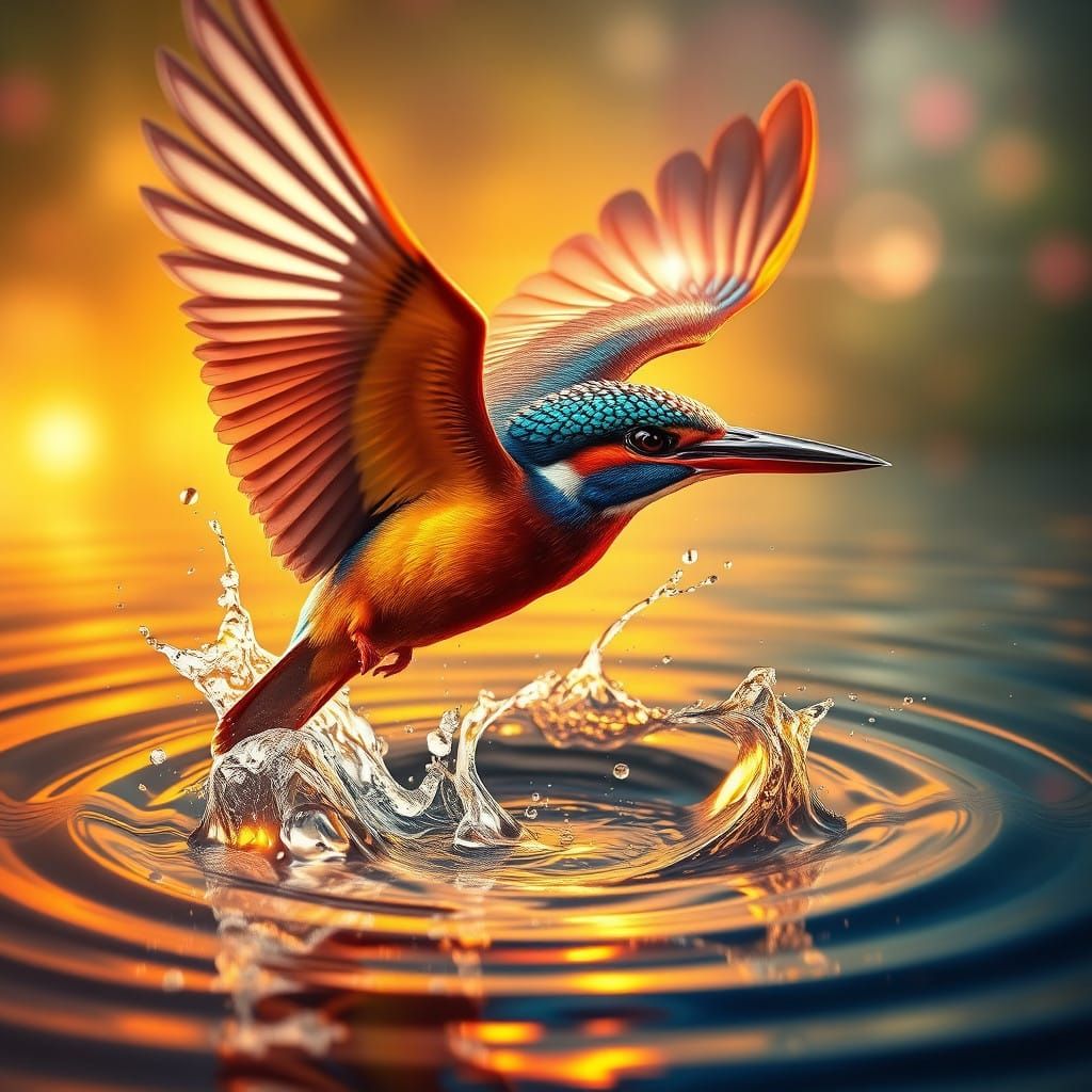 Regal Kingfisher in Vibrant Iridescent Plumage