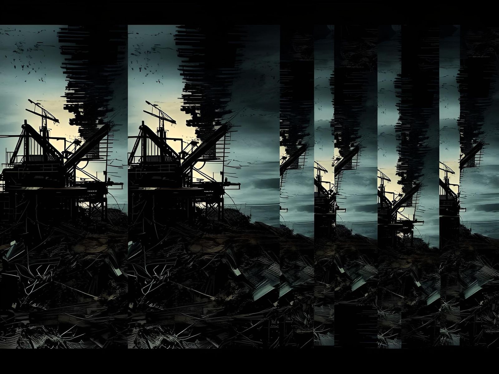 Dystopian Layers: A Visualization of Mental Destruction