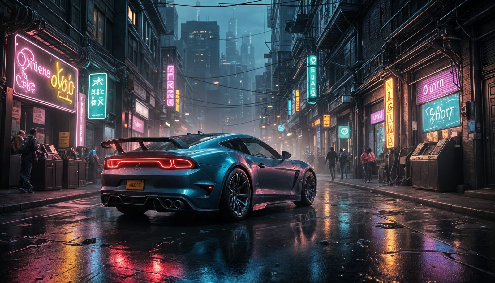 A vibrant 3D rendered scene bursting with hyperrealistic tex...