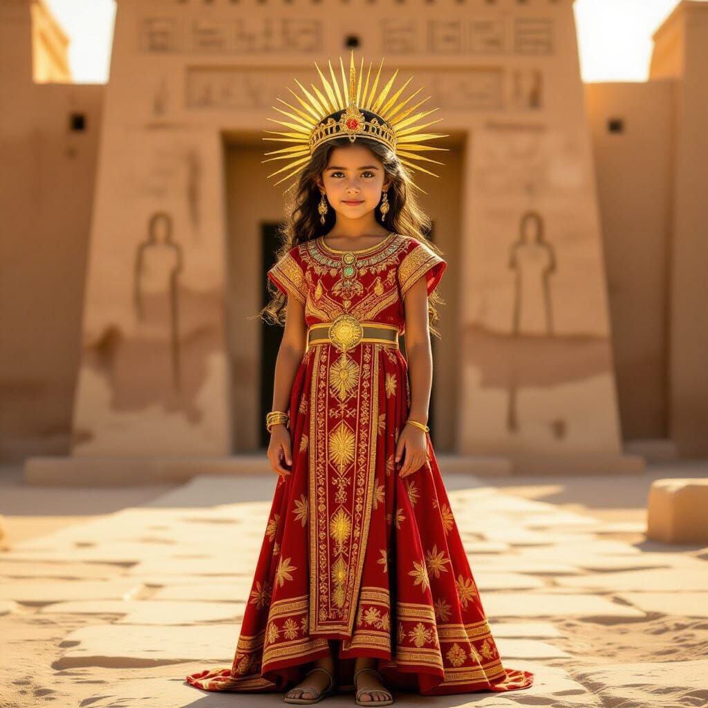 Himyarite Princess in Ancient Palace, Fantasy Art