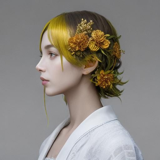 Abstract Airbrush Art with Iridescent Orange Lighting