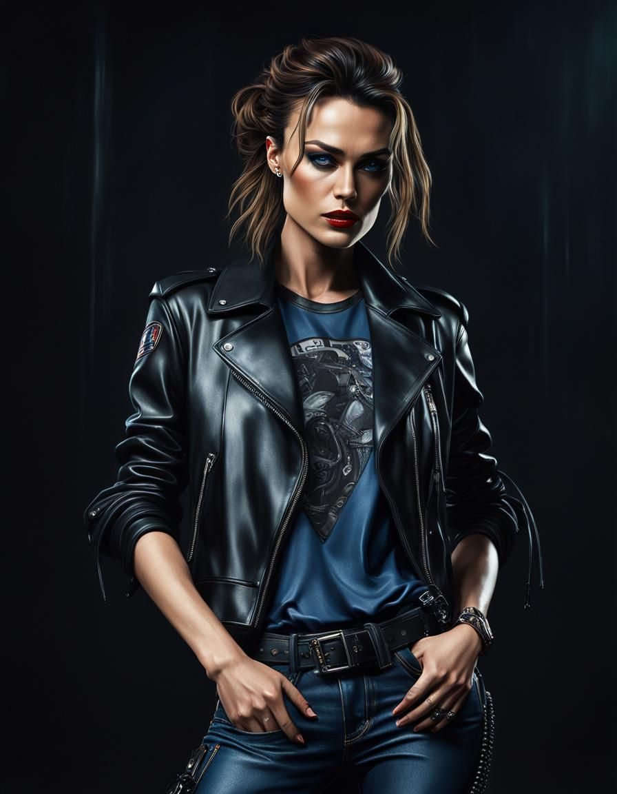 Cyberpunk Rockstar Model in London