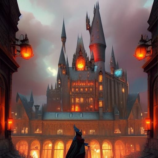 Detailed Hogwarts Concept Art in Unreal Engine 5