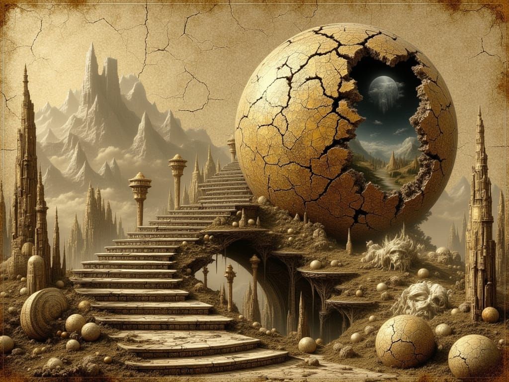 Mystical Stairway to a Fractal Realm