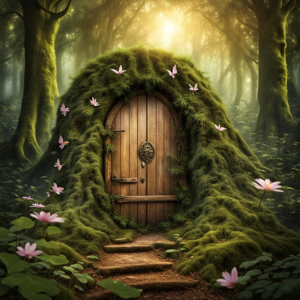 Magic Forest Fairy Creates a Doorway