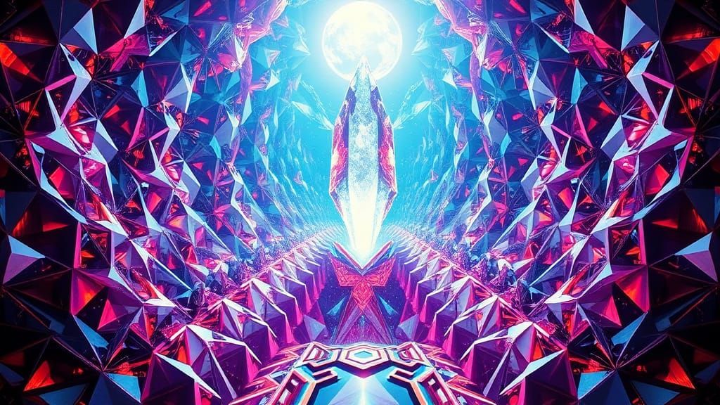 Luminous Entity Radiating in Prismatic Geometric Network