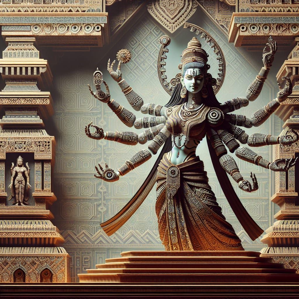 Cybernetic Kali: A Tantric Temple Goddess