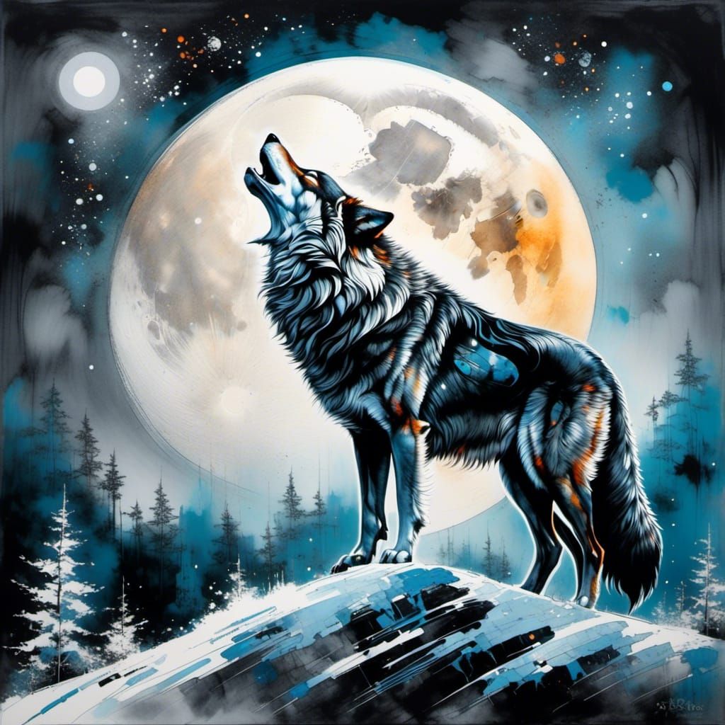 Howling wolf