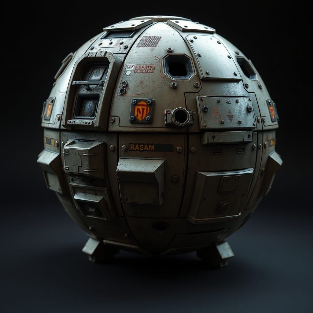 Armored Couple in Futuristic Escape Pod