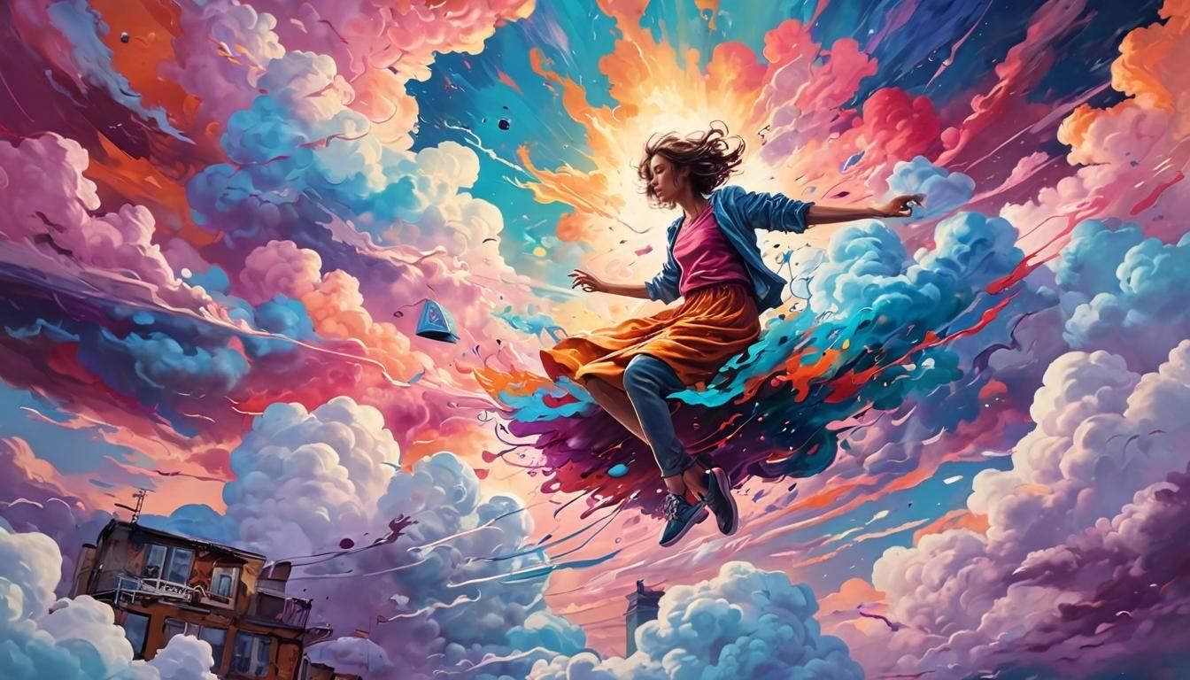 Colorful Graffiti Street Art in Splash Style