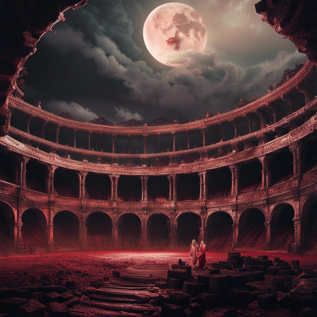 Murder Under Scarlet Moon in Coliseum