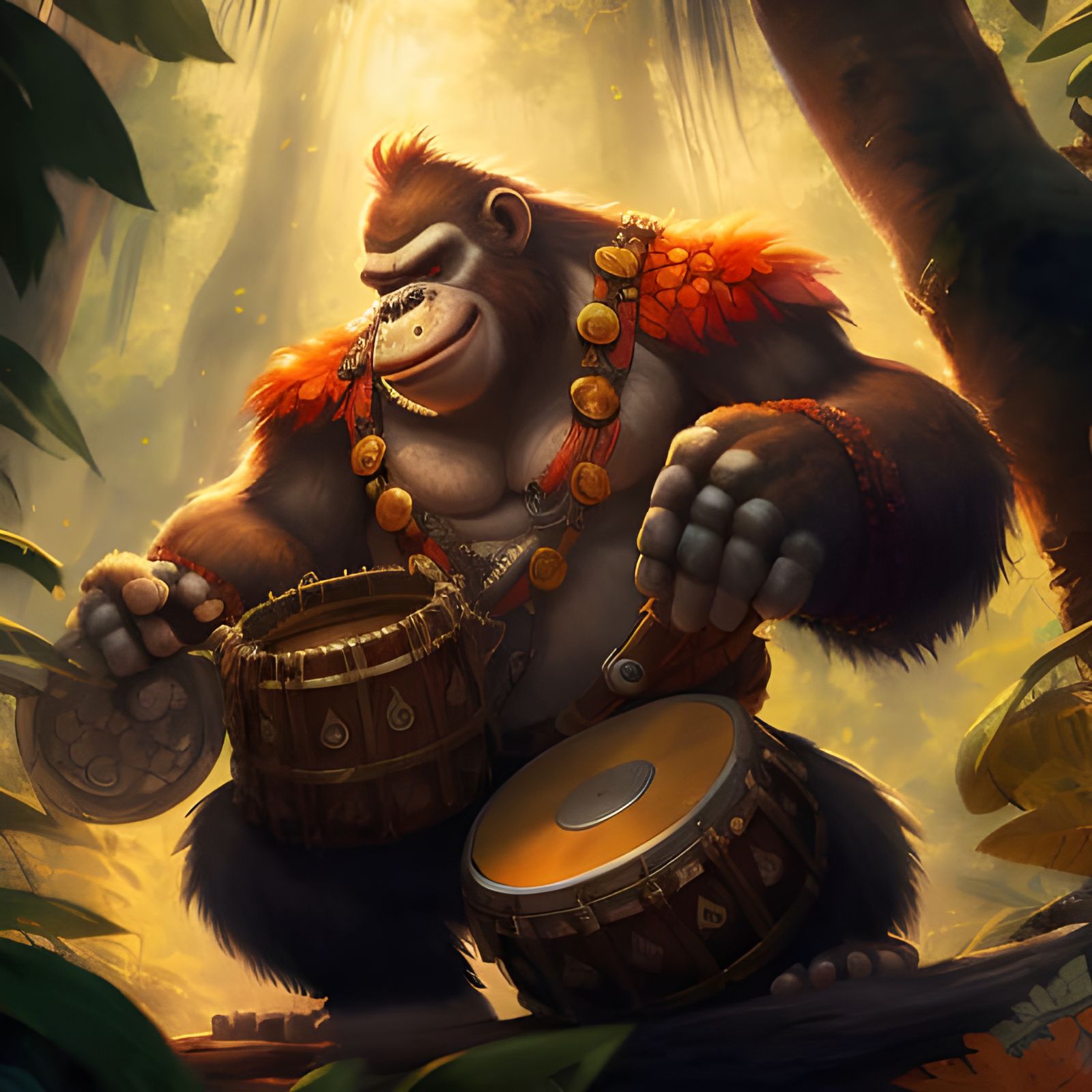 Fantastical Matte Painting in Deep Color, 8k