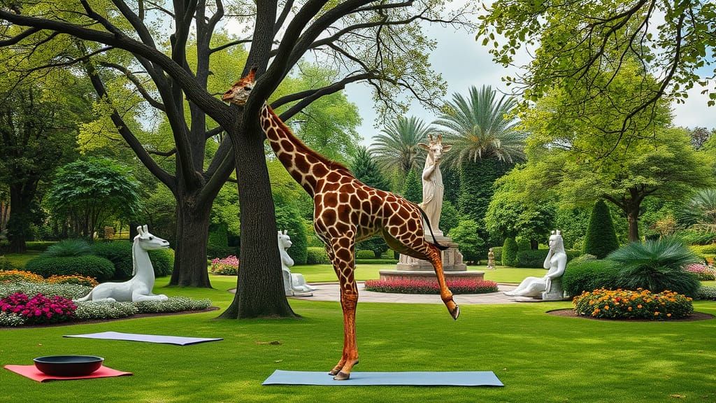 Yogi Raffe's version of the Yoga Tree Pose Vrksasana