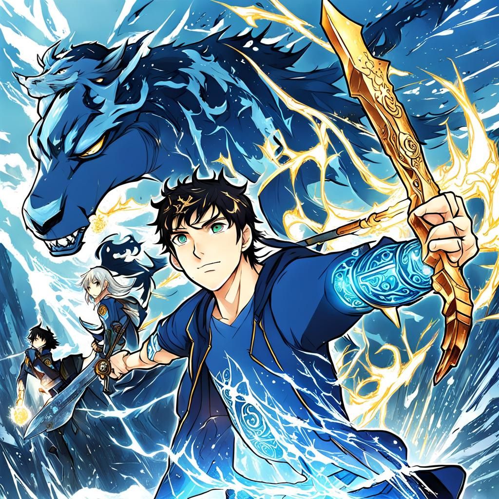 Anime Style Percy Jackson Artwork