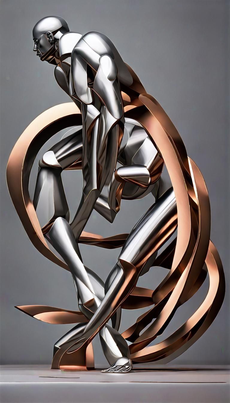 Abstract 3D Geometric Representation of Human Evolution