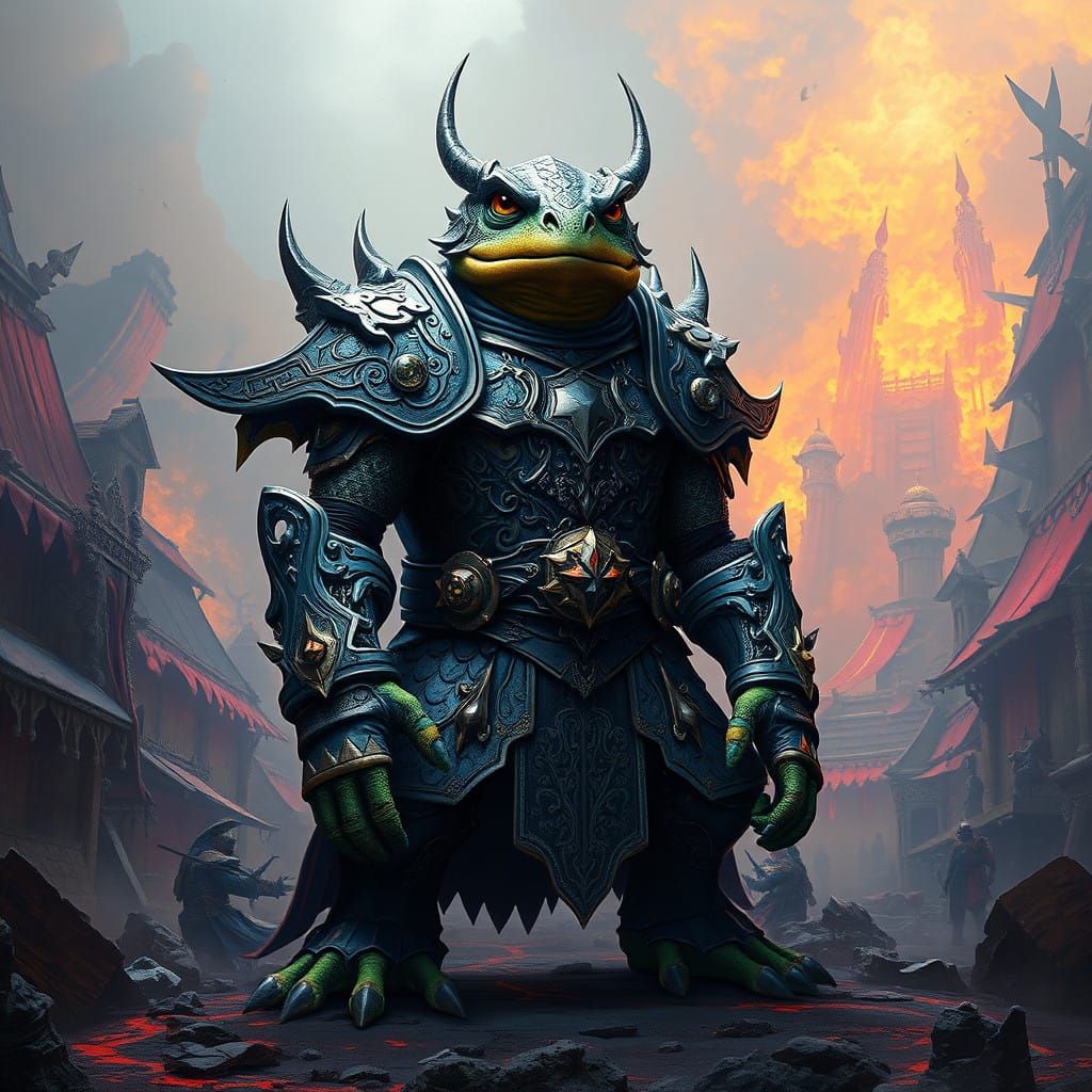 Battle Toad in Fabled Dark Fantasy Realm
